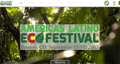 Desktop Screenshot of americaslatinoecofestival.org
