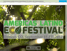 Tablet Screenshot of americaslatinoecofestival.org